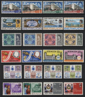 Bermuda (A49) 1967 - 1971. 11 Sets. First One Used. Next Unused & Hinged. Rest Mint Never Hinged. - Bermuda