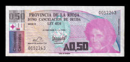 Argentina La Rioja 0,50 Austral ND (1986) Pick S2502 Serie B Ebc Xf - Argentine