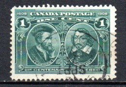 Col33 Canada  1908 N° 86 Oblitéré Cote : 6,00€ - Usados