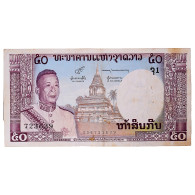 Billet, Laos, 50 Kip, Undated (1963), KM:12a, TB+ - Laos