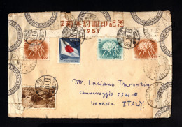 2113-JAPAN-JAPANESE.OLD CENSOR COVER FUKUOKAKEN To VENEZIA (italy) 1951.Enveloppe Censure JAPONAIS. - Covers & Documents