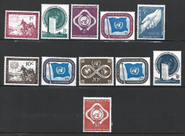 Année 1951 Compléte Nations Unies  New  York En Neuf ** N 1/11 - Unused Stamps