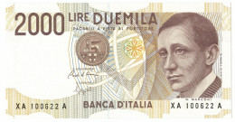 2000 LIRE B. D'ITALIA GUGLIELMO MARCONI SERIE SOSTITUTIVA XA 12/11/1993 FDS - Altri & Non Classificati