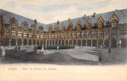 BELGIQUE - LIEGE - Cour Du Palais De Justice - Carte Postale Ancienne - Luik