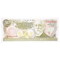 Billet, Costa Rica, 50 Colones, 1993, 1993-07-07, KM:257a, NEUF - Costa Rica