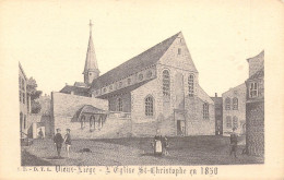 BELGIQUE - LIEGE - VIEUX LIEGE - L'église St Christophe En 1850 - Carte Postale Ancienne - Liège