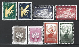 Année 1954 Compléte Nations Unies  New  York En Neuf ** N 23/30 - Unused Stamps