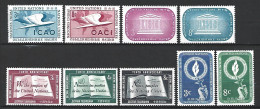 Année 1955 Compléte Nations Unies  New  York En Neuf ** N 31/39 - Nuevos