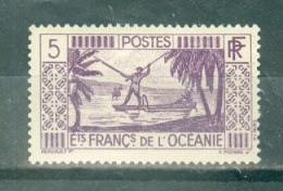 Ets FRANCAIS De L'OCEANIE - N°88* MH - Légère Trace De Charnière. SCAN DU VERSO. - Pêcheur. - Otros - Oceanía