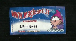 Kinder Ferrero - Magicode 3 - I Magicanti - Handleidingen