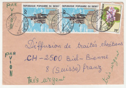 Benin Letter Cover Posted 1982 To Switzerland B230710 - Bénin – Dahomey (1960-...)