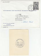 Nethrlands Fossil Stamp On Letter Cover Posted 1962 + Fossil Special Postmark Seppendrade 1968 On Cutout B230710 - Fossielen