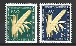 Timbre  Nations Unies  New  York En Neuf ** N 23/24 - Unused Stamps