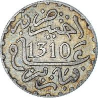 Monnaie, Maroc, Moulay Al-Hasan I, 1/2 Dirham, 1892 / AH 1310, Paris, TB+ - Maroc