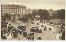 22469) GB UK London Trolley Bus Cars Marble Arch Hyde Park By Photochrom Postmark - Hyde Park