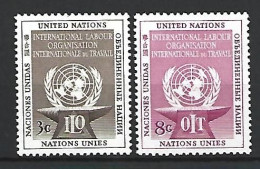 Timbre  Nations Unies  New  York En Neuf * N 27/28 - Unused Stamps