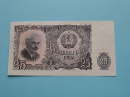 25 Leva ( 1951 - ...729382 ) BULGARIA ( See/voir SCANS ) Used Note XXF ! - Bulgaria