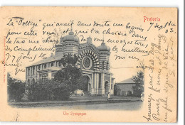 CPA Afrique Du Sud Pretoria Judaica The Synagogue - Südafrika