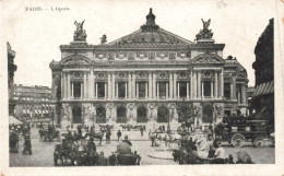 FRANCE - PARIS - L'Opéra - Place - Entrée - Chevaux - Animé - Carte Postale Ancienne - Autres Monuments, édifices