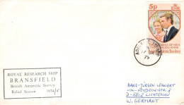 BRIT. ANTARCTIC T. - LETTER 1975 ADELAIDE ISL. - GERMANY / ZG103 - Covers & Documents