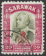 Sarawak. 1947 Crown Colony. GR Cypher Overprint. 20c Used. SG 159 - Sarawak (...-1963)