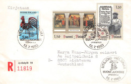 FINLAND - REGISTERED MAIL 1983 UTSJOKI-HELSINKI > GERMANY 1983 / ZG108 - Cartas & Documentos