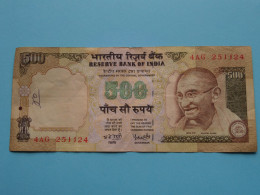 500 Rupees ( 2006 - 4AG 25JJ24 ) Bank Of India ( See/voir SCANS ) Used Note XF ! - Indien