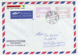 Switzerland ATM Stamps On Letter Cover Posted 1987 B230710 - Automatenzegels