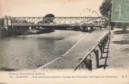 Libourne * Les Quais Et Le Pont Suspendu , Passage Des Tramways électriques Du Libournais - Libourne