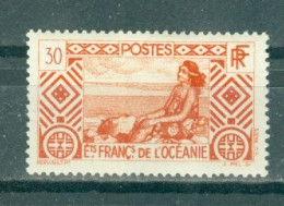 Ets FRANCAIS De L'OCEANIE - N°94* MH - Trace De Charnière SCAN DU VERSO. - Tahitienne. - Autres - Océanie