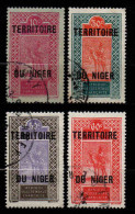 Niger  - 1925 - Nouvelles Valeurs  - N° 25 à 28 - Oblit - Used - Usados