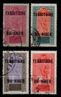 Niger  - 1925 - Nouvelles Valeurs  - N° 25 à 28 - Oblit - Used - Gebruikt