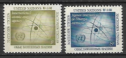 NATIONS - UNIES   -  1958 .  Y&T N° 56 / 57 **.   Energie Atomique  /  Atome - Ungebraucht