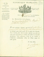 Lettre Signature Autographe LAS Jean-Girard Ou Jean-Gérard Lacuée Comte Cessac Militaire Homme Politique Ministre - Sonstige & Ohne Zuordnung