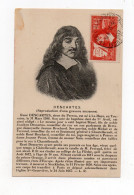 !!! CARTE MAXIMUM DESCARTES DISCOURS DE LA METHODE CACHET DE LA HAYE DESCARTES 11/6/1937 - 1930-1939