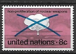 NATIONS - UNIES   -   1972 .  Y&T N° 220 **.    Champignon Atomique. - Nuovi