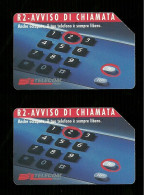 404 - 405 Golden - Coppia R2 Avviso Di Chiamata 5.000 E 10.000 31_12_96 Mantegazza Telecom - Publiques Publicitaires