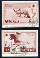 RC 25581 ALGERIE 1957 CROIX ROUGE FDC 1er JOUR - ( VOIR DESCRIPTION ) - Maximum Cards