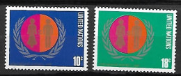 NATIONS - UNIES   -  1975 .  Y&T N° 251 / 252 **.   Journée Internationale De La Femme - Nuevos