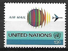 NATIONS - UNIES   -  Aéro   -   1974 .  Y&T N° 19 **.   Avion - Aéreo