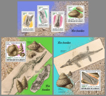 DJIBOUTI 2023 MNH Fossils Fossilien M/S+2S/S - OFFICIAL ISSUE - DHQ2326 - Fósiles