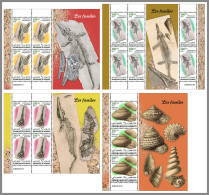 DJIBOUTI 2023 MNH Fossils Fossilien 4M/S - OFFICIAL ISSUE - DHQ2326 - Fossili