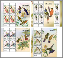 DJIBOUTI 2023 MNH Hummingbirds Kolibris 4M/S - OFFICIAL ISSUE - DHQ2326 - Colibris