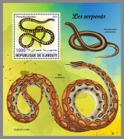 DJIBOUTI 2023 MNH Snakes Schlangen S/S I - OFFICIAL ISSUE - DHQ2326 - Serpents