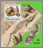 DJIBOUTI 2023 MNH Fossils Fossilien S/S I - IMPERFORATED - DHQ2326 - Fossiles