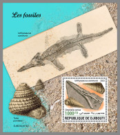 DJIBOUTI 2023 MNH Fossils Fossilien S/S II - IMPERFORATED - DHQ2326 - Fossili