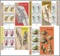 DJIBOUTI 2023 MNH Fossils Fossilien 4M/S - IMPERFORATED - DHQ2326 - Fossils