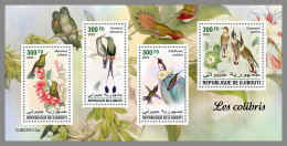 DJIBOUTI 2023 MNH Hummingbirds Kolibris M/S - IMPERFORATED - DHQ2326 - Kolibries