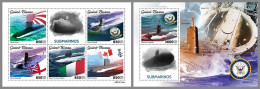 GUINEA BISSAU 2023 MNH Submarines U-Boote M/S+S/S - OFFICIAL ISSUE - DHQ2326 - Duikboten