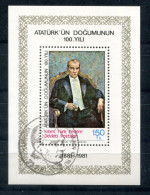 TÜRKISCH-ZYPERN Block 2, Bl.2 Canc. - Kemal Atatürk - TURKISH CYPRUS / CHYPRE TURQUE - Gebraucht